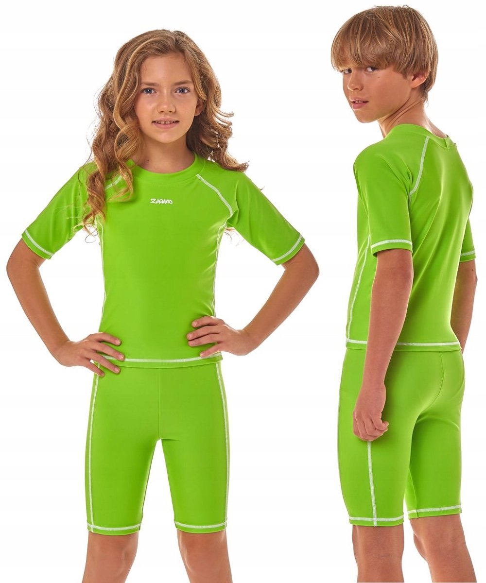 Zagano - Badpak Unisex Kinderen - Maat 158 - Sneldrogende - Sport Zwempak - Strandpak Kinderen