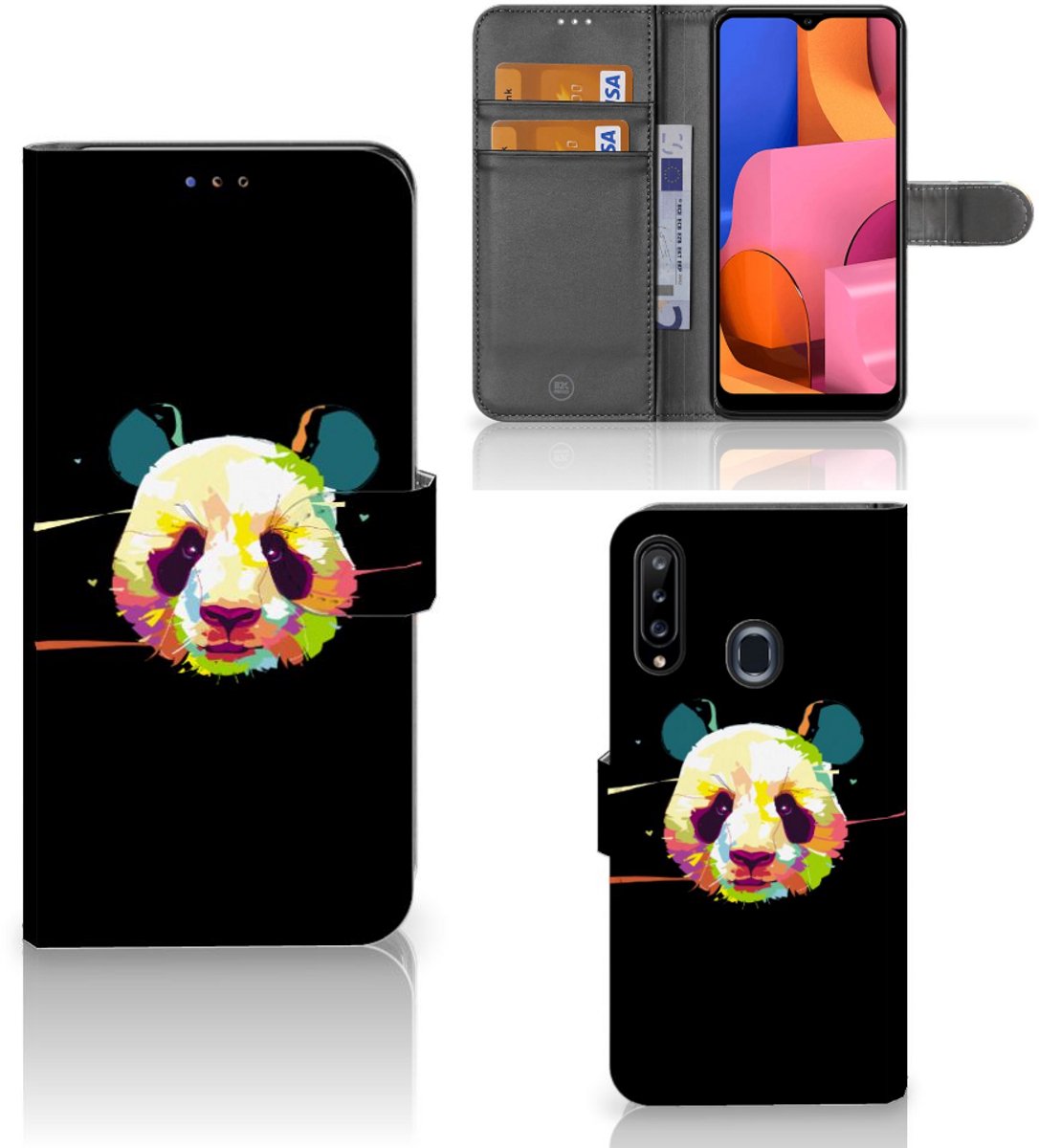 Samsung Galaxy A20s Leuk Hoesje Panda Color