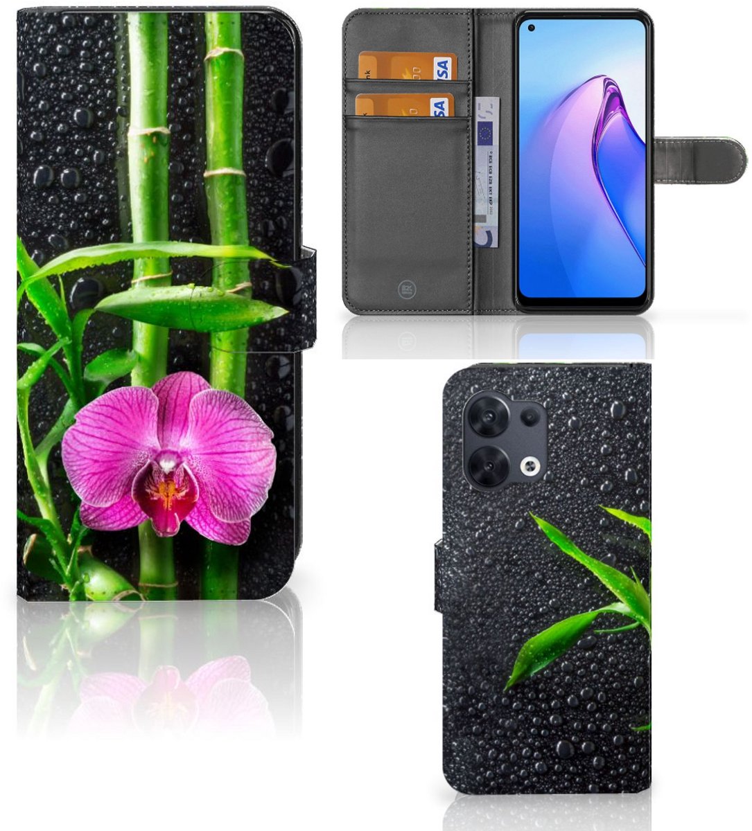 OPPO Reno8 Hoesje Orchidee