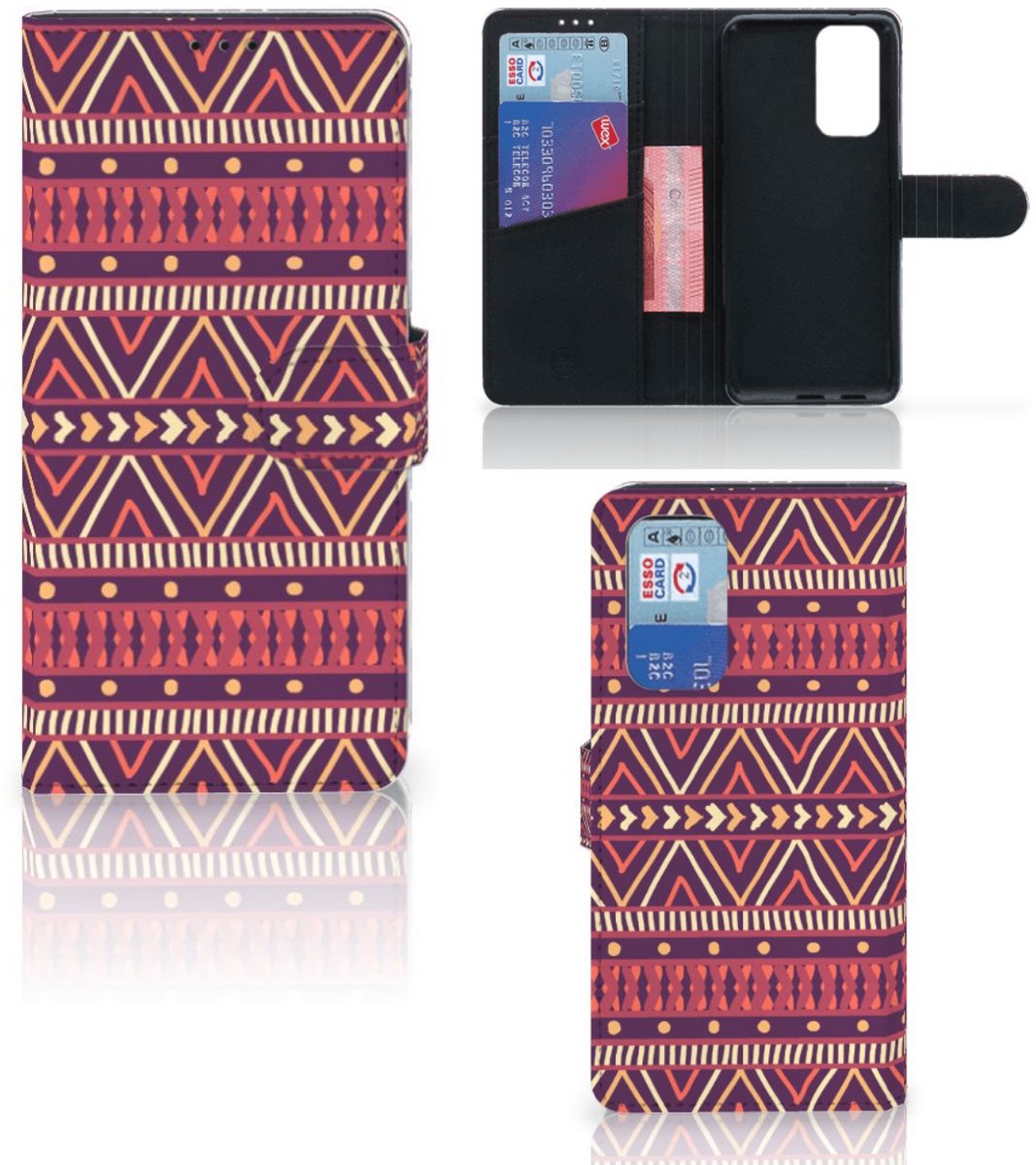 OnePlus 9 Pro Telefoon Hoesje Aztec Paars