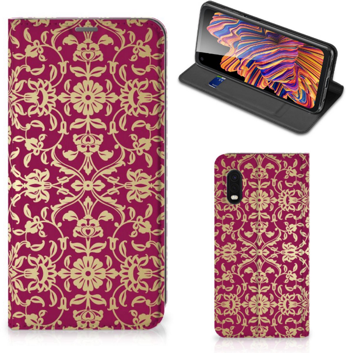 Telefoon Hoesje Samsung Xcover Pro Barok Pink