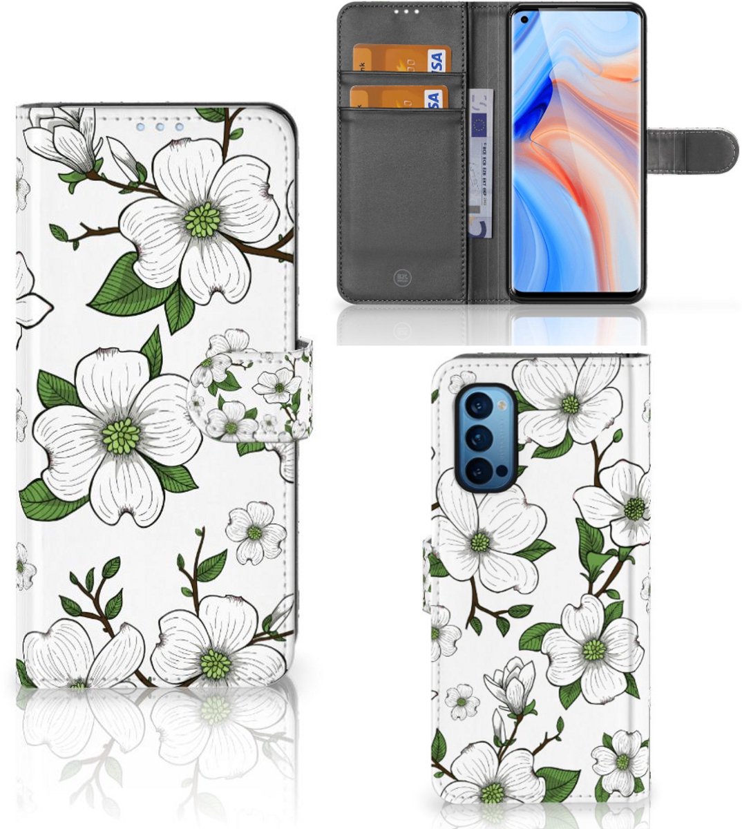 OPPO Reno 4 Pro 5G Hoesje Dogwood Flowers