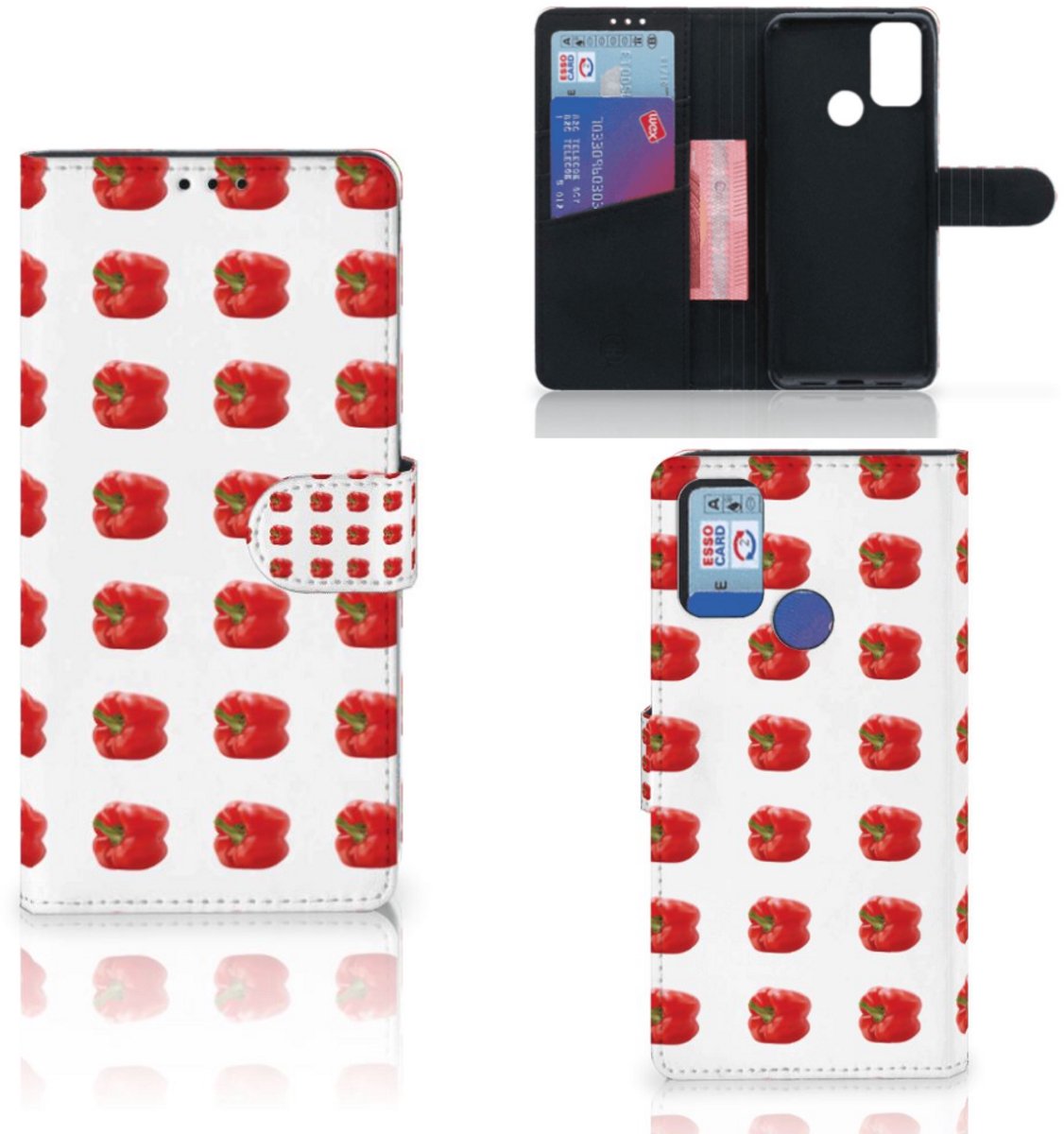 Alcatel 1S (2021) Book Cover Paprika Red