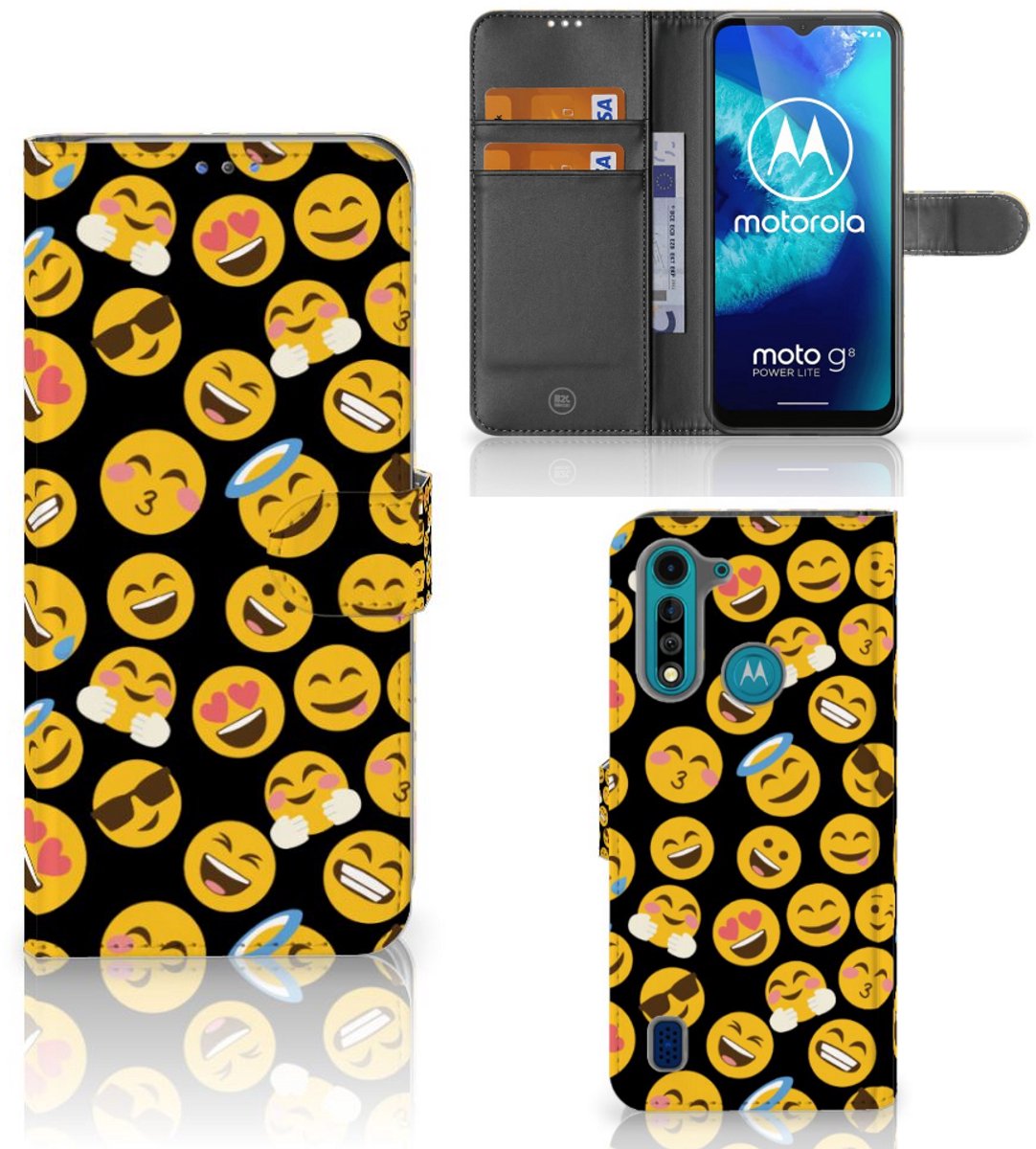 Motorola G8 Power Lite Telefoon Hoesje Emoji