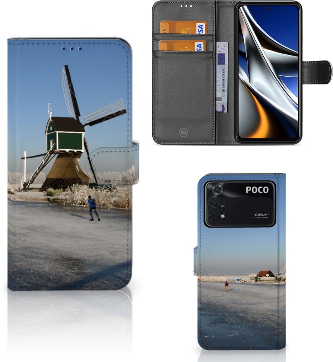 Xiaomi Poco X4 Pro 5G Flip Cover Schaatsers