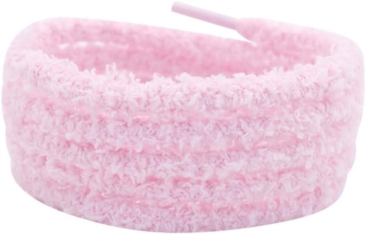 Zachte Pluche Veters, 2 Paar, 8 mm Ronde Fuzzy Veters, Ideaal voor Sneakers en Schoenen, Verkrijgbaar in Diverse Lengtes en Kleuren