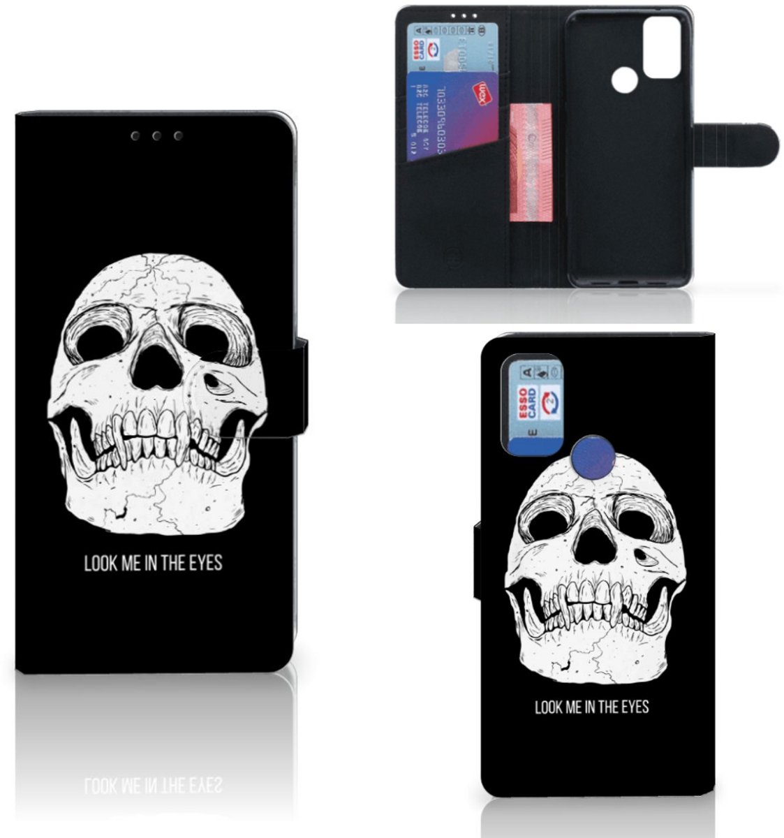 Telefoonhoesje met Naam Alcatel 1S (2021) Skull Eyes