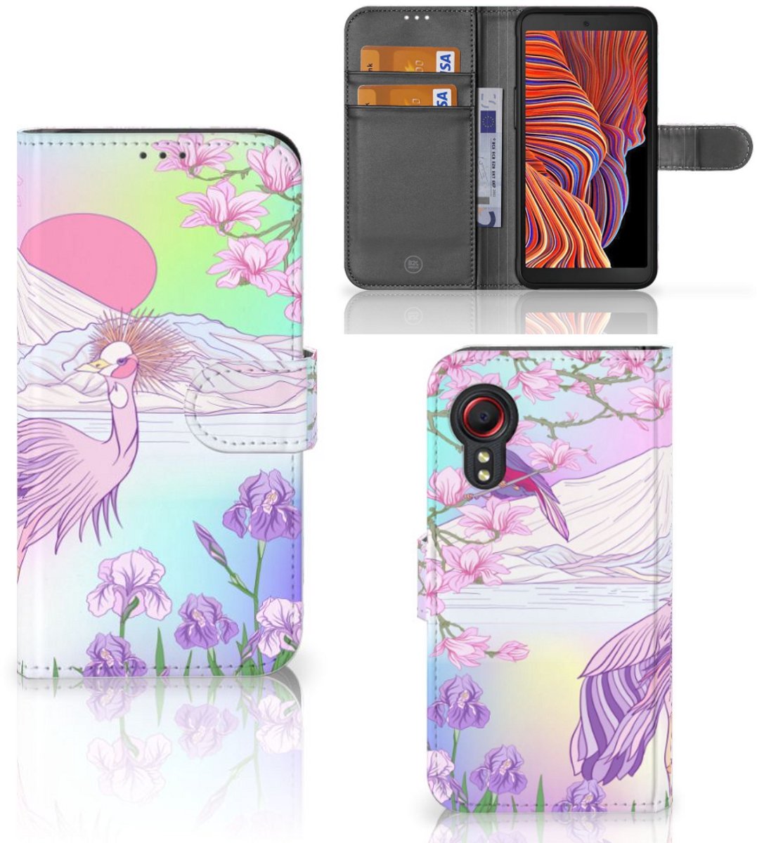 Samsung Galaxy Xcover 5 Telefoonhoesje met Pasjes Bird