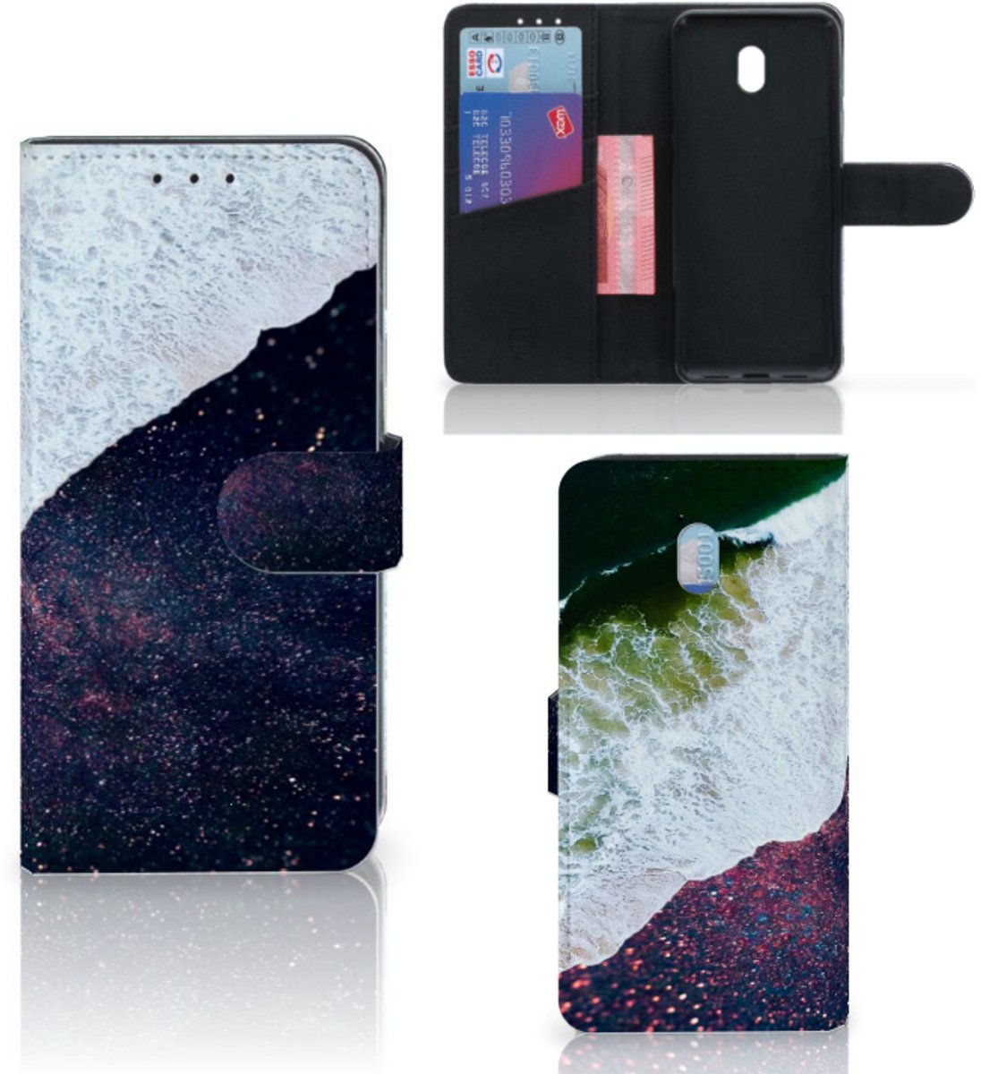 Book Case voor Xiaomi Redmi 8A Book Case Sea in Space