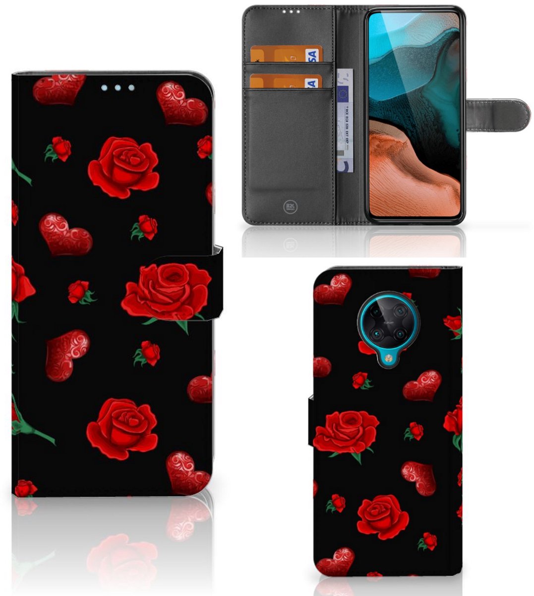 Book Case voor Xiaomi Poco F2 Pro Leuk Hoesje Valentine