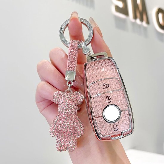 Elegante Sleutelhanger voor Auto Sleutel met Diamanten Beer - Geschikt voor Mercedes E-Class, S-Class, A-Class, C-Class en G-Class (2017-2023) — afbeelding 2