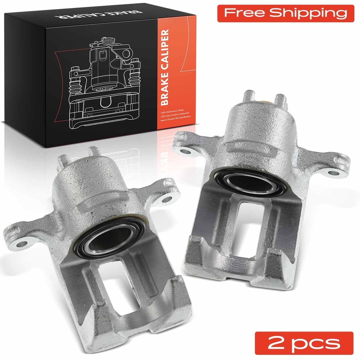 Frankberg 2x Remklauw Achter voor Honda FR-V BE Stream RN