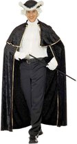"Venetiaanse charmeur cape met jabot voor volwassenen - Verkleedattribuut - One size"