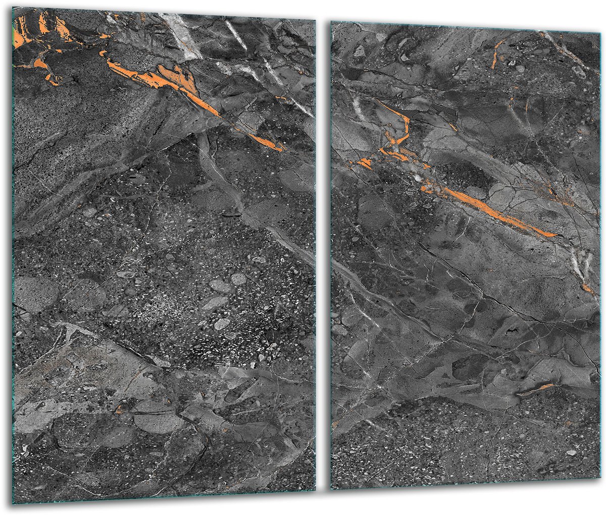 TMK ArtDeko - Snijplank Glas - 30x52 cm - Marmer Design - Veilige Hoeken