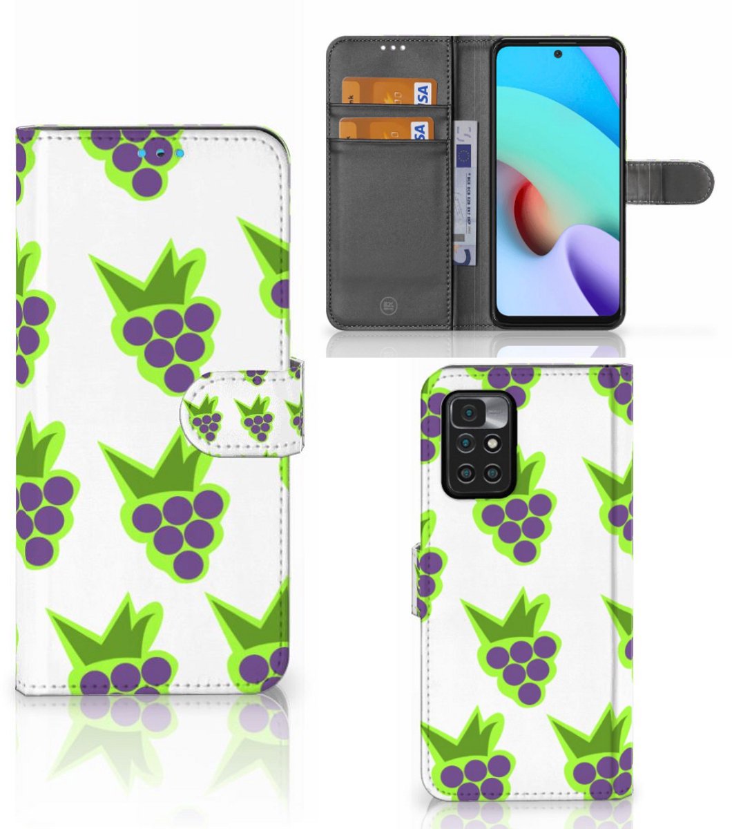Xiaomi Redmi 10 Book Cover Druiven