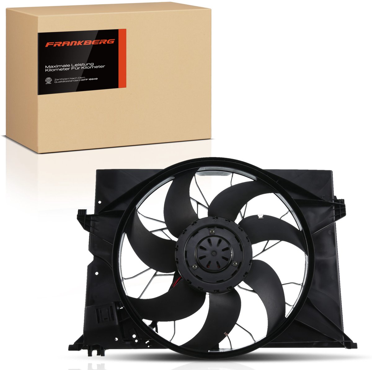 Frankberg 1x Motorradiator enkele ventilator