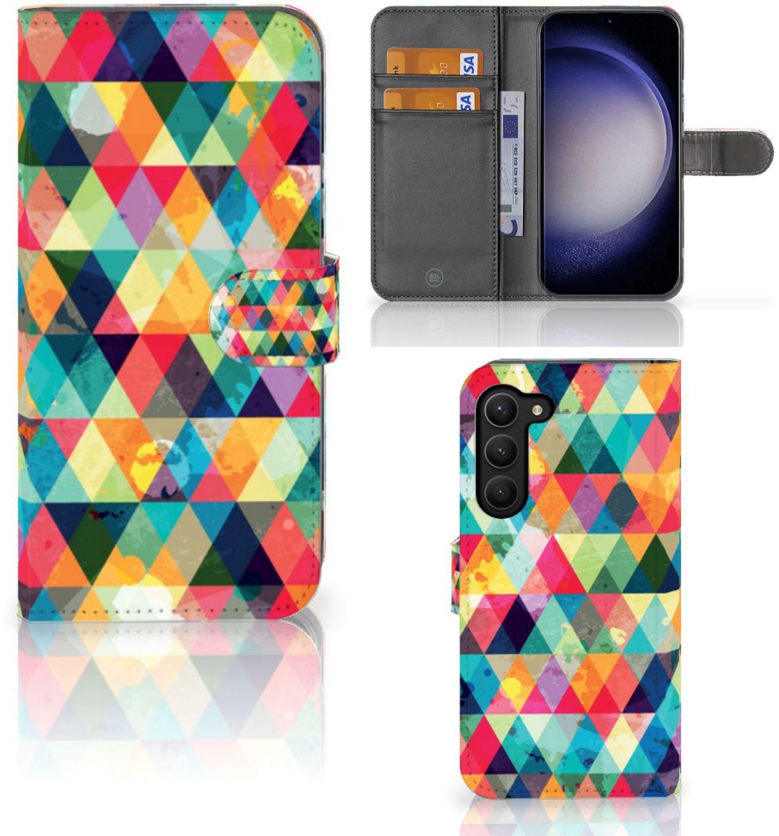 Samsung Galaxy S23 Plus Telefoon Hoesje Geruit