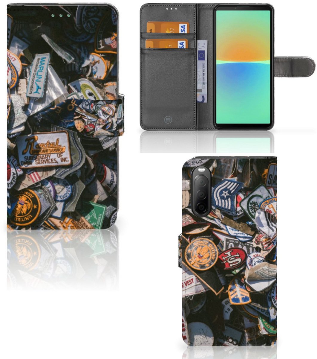 Sony Xperia 10 IV Telefoonhoesje met foto Badges