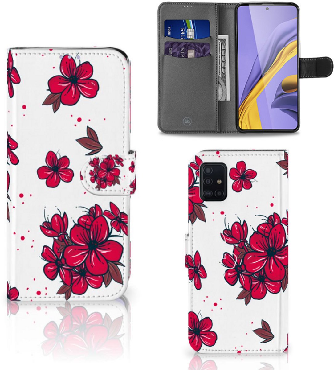Samsung Galaxy A51 Hoesje Blossom Red