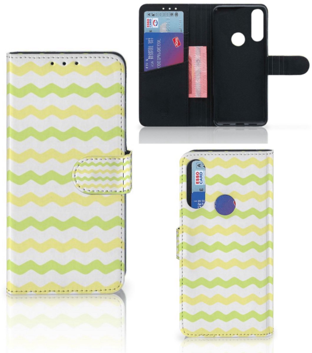 Alcatel 1S 2020 Telefoon Hoesje Waves Yellow
