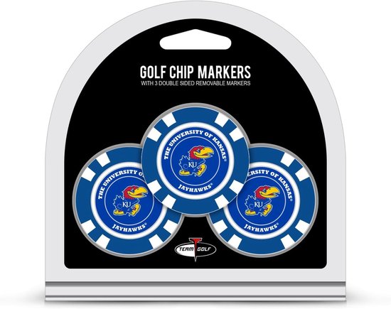 Golfbal Markers - Pokerchip Markers - Golfen - Dubbelzijdig Emaille - 3 Stuks - Multi Team Kleur — afbeelding 3