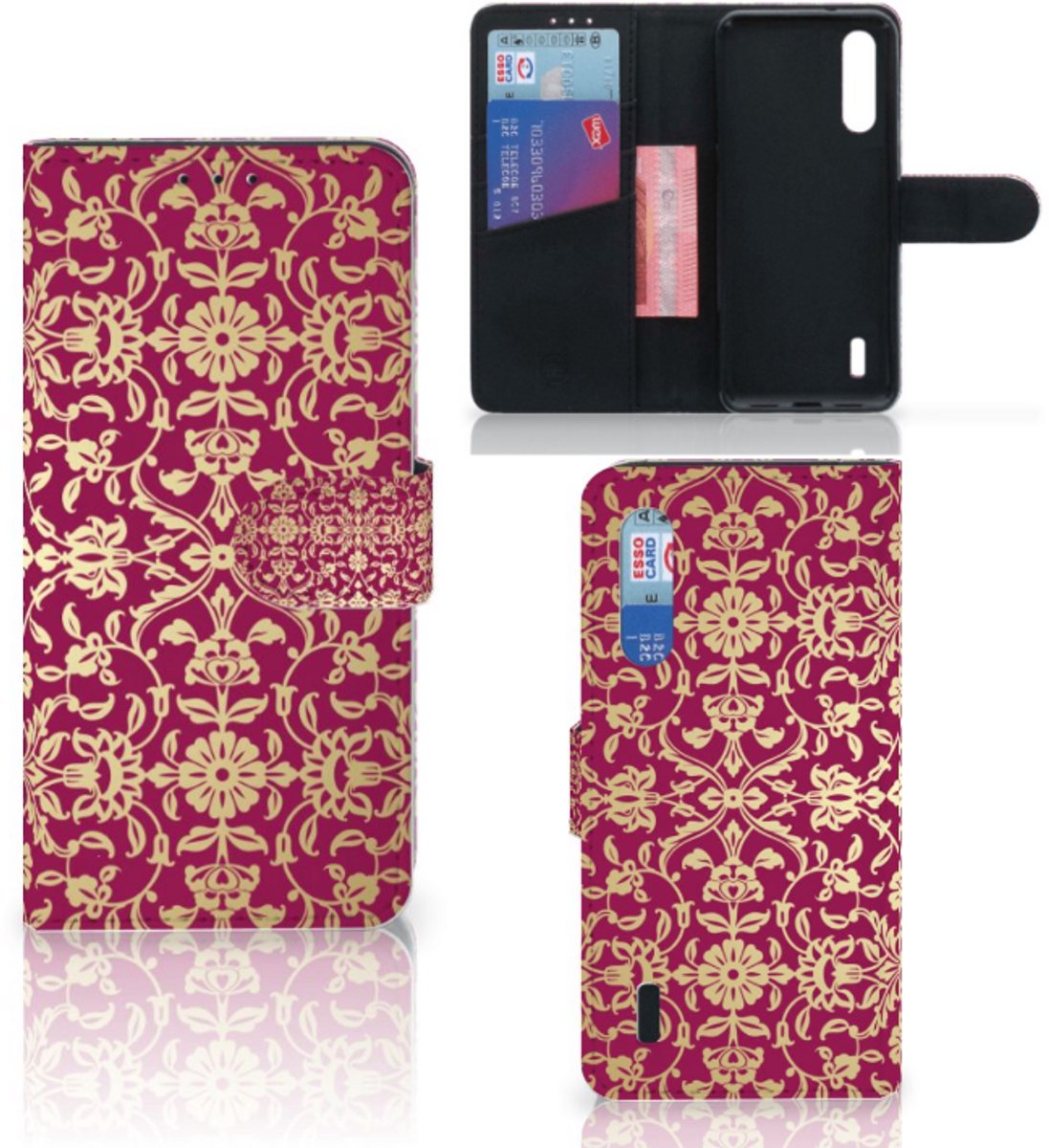 Wallet Case Xiaomi Mi 9 Lite Barok Pink