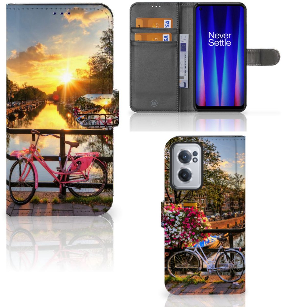OnePlus Nord CE 2 Flip Cover Amsterdamse Grachten