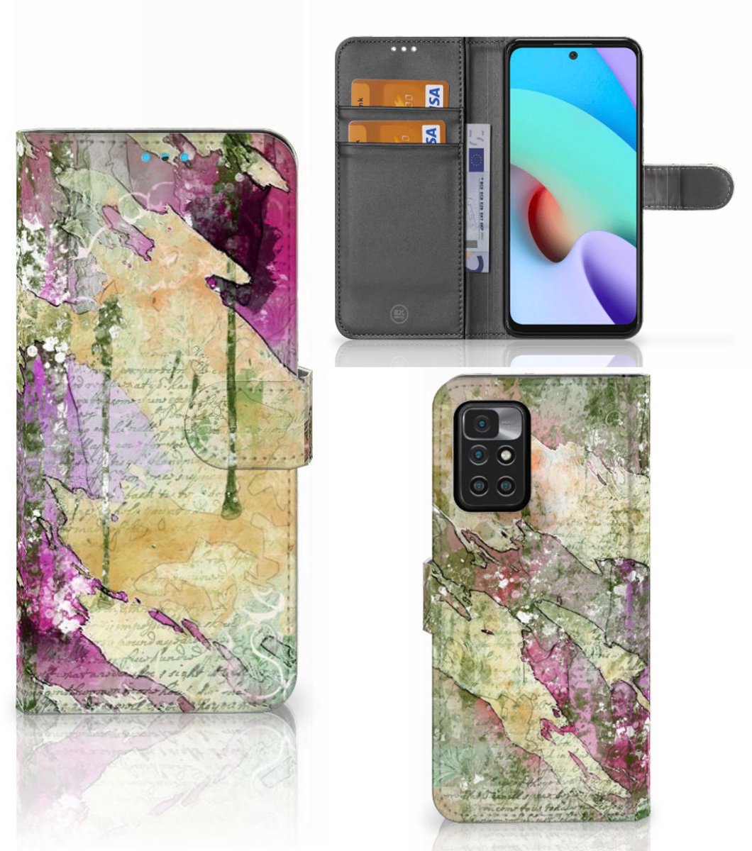 Hoesje Xiaomi Redmi 10 Letter Painting