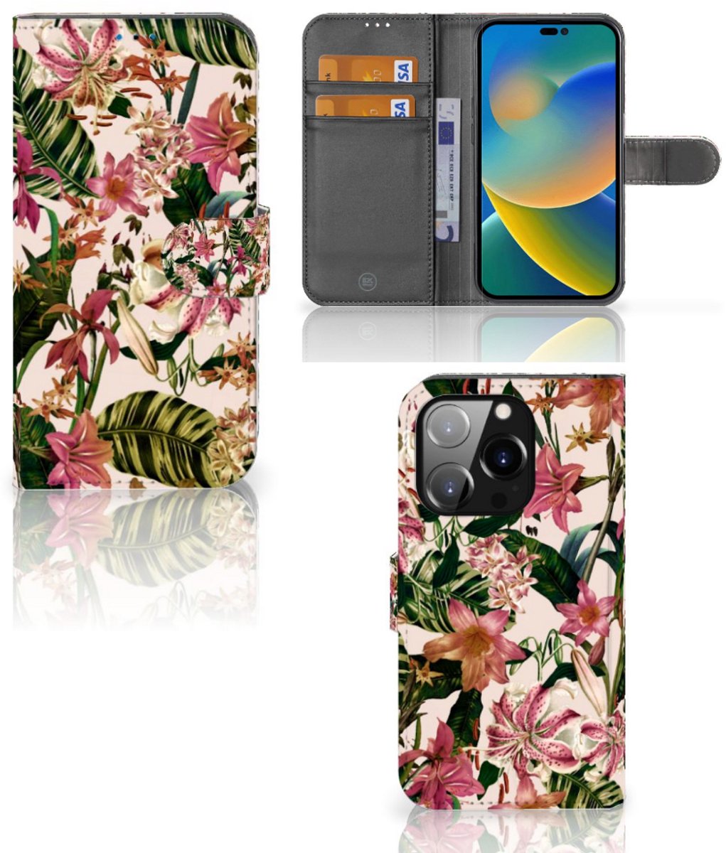 iPhone 14 Pro Hoesje Flowers