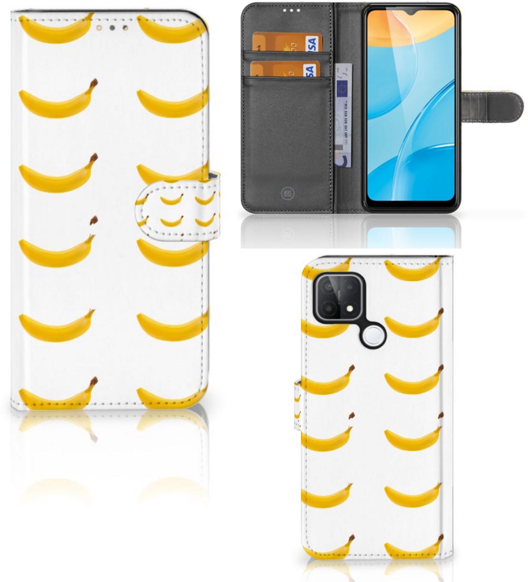 OPPO A15 Book Cover Banana