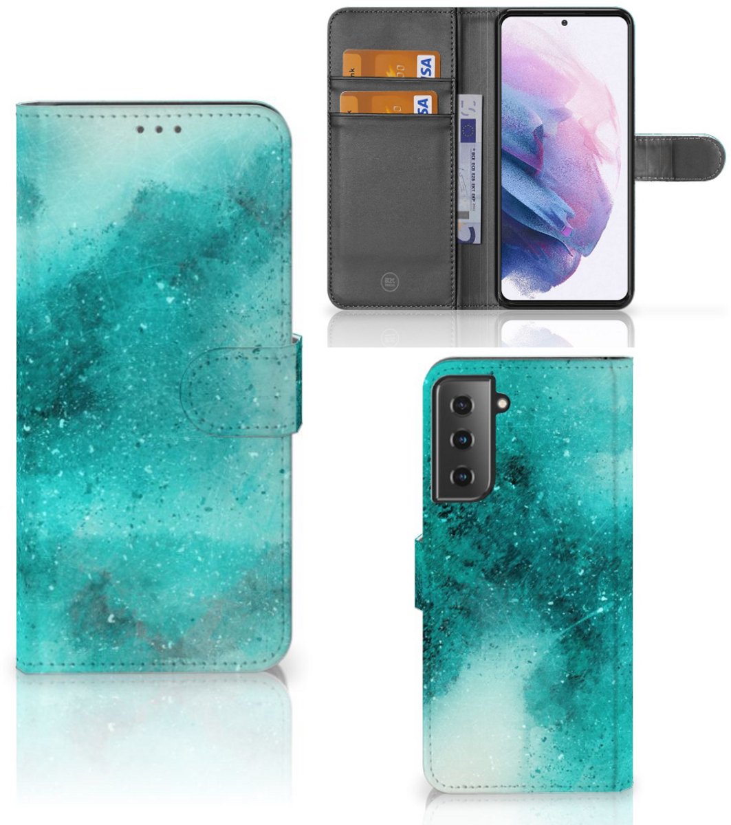Hoesje Samsung Galaxy S21 Plus Painting Blue