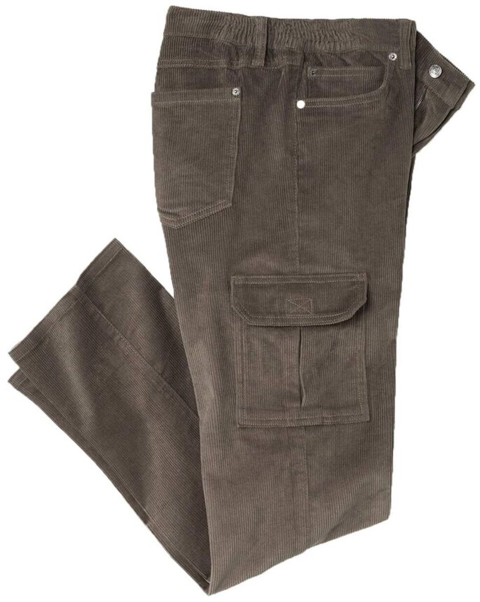 ATLAS FOR MEN - Cargobroek van ribfluweel - Heren - Verkrijgbaar in grote maten - W38
