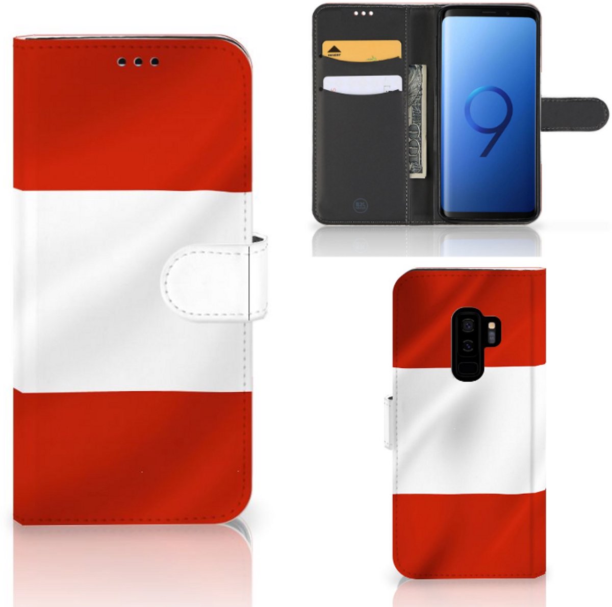 Samsung Galaxy S9 Plus Bookstyle Case Oostenrijk