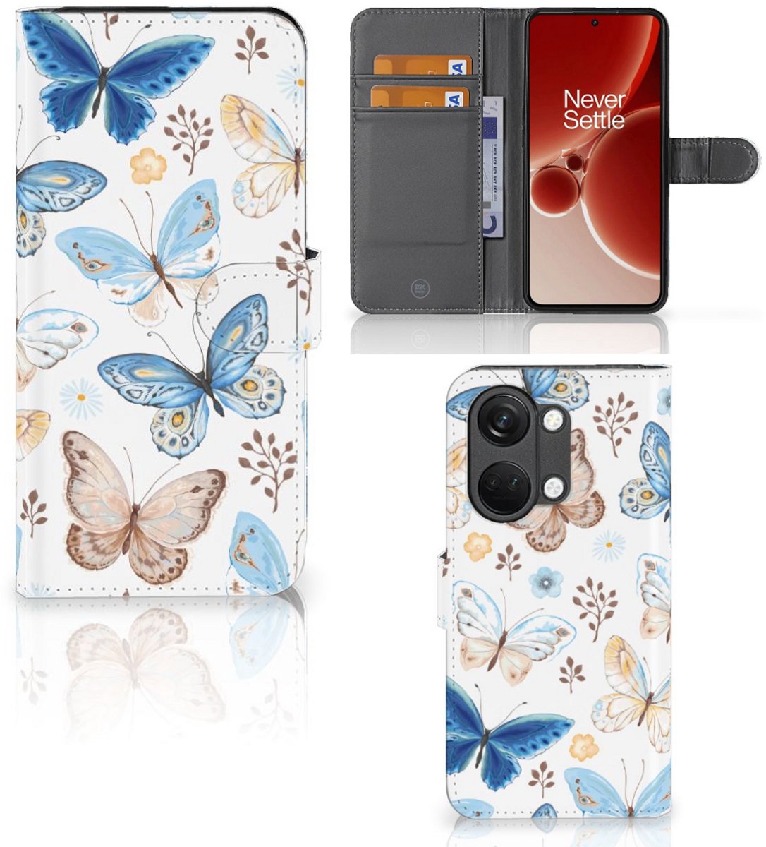 Telefoonhoesje met Pasjes voor OnePlus Nord 3 Vlinder