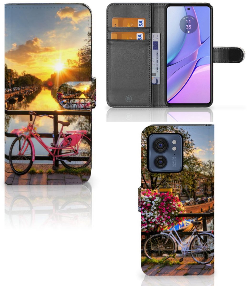 Motorola Edge 40 Flip Cover Amsterdamse Grachten