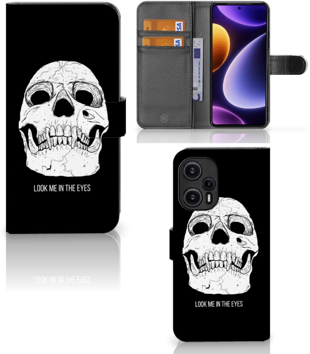 Telefoonhoesje met Naam Xiaomi Poco F5 Skull Eyes