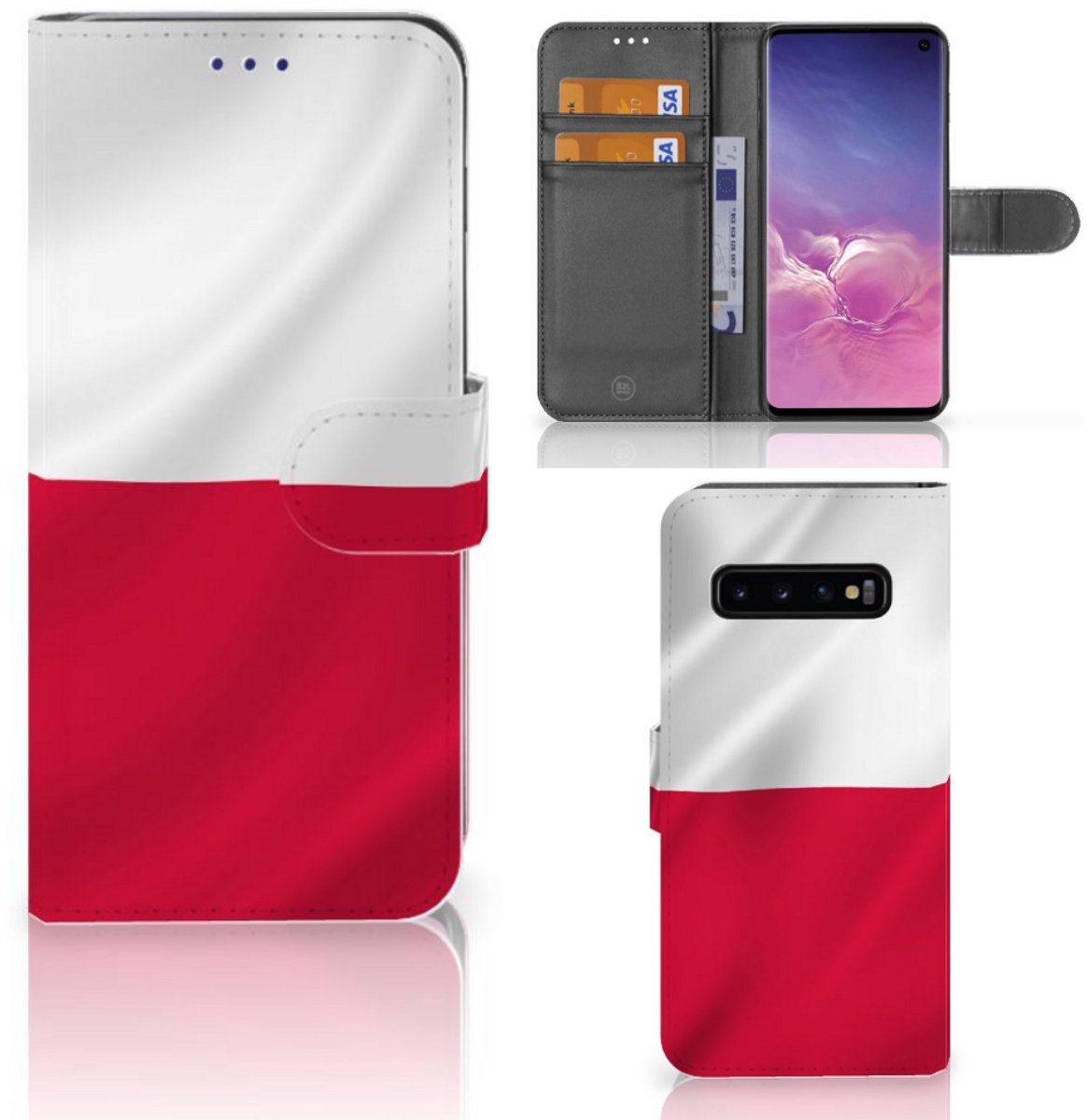 Boekhoesje voor Samsung Galaxy S10 Bookstyle Case Polen