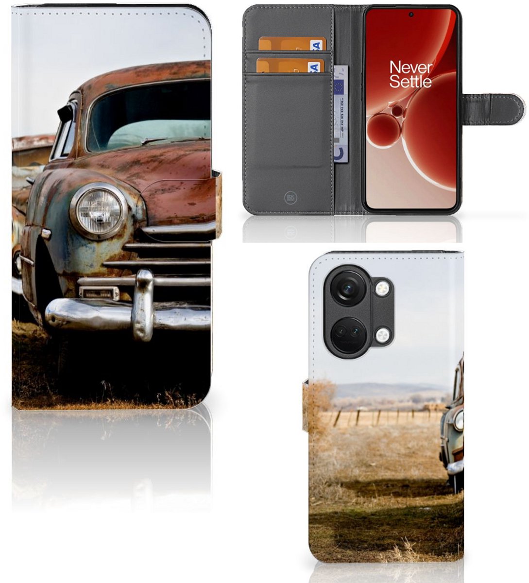 OnePlus Nord 3 Telefoonhoesje met foto Vintage Auto
