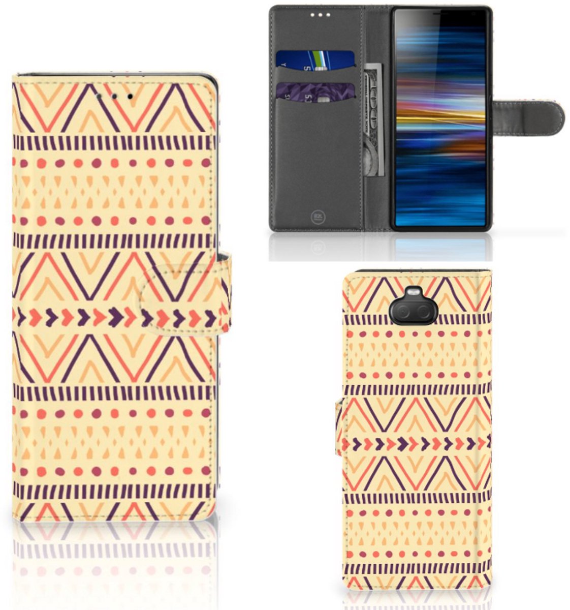 Sony Xperia 10 Telefoon Hoesje Aztec Yellow