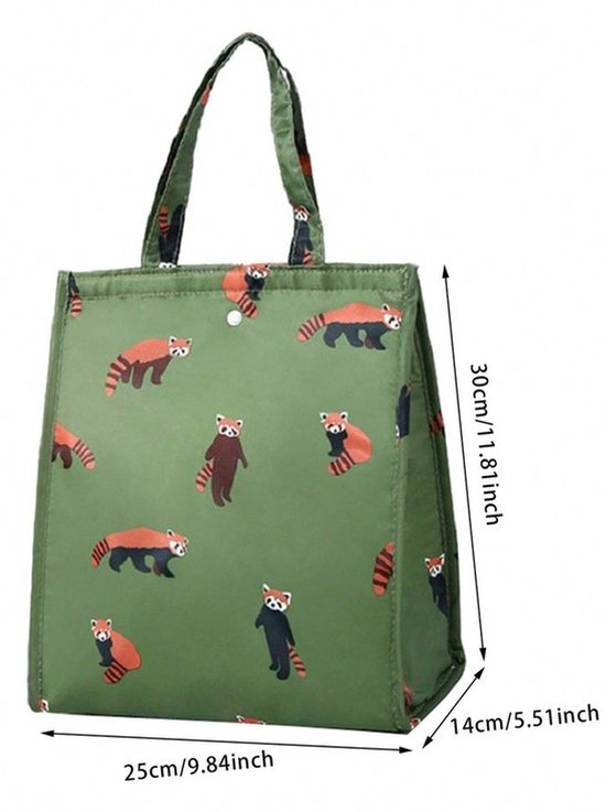 Bento Eco-tas voor gemakswinkels, klein formaat, wasbaar, stijlvol, geïsoleerd, thermisch, koudebehoud, boodschappentas, voor gemakswinkels, exclusieve lunchbox, opvouwbaar, lunchtas, handig van Mrilary — afbeelding 2