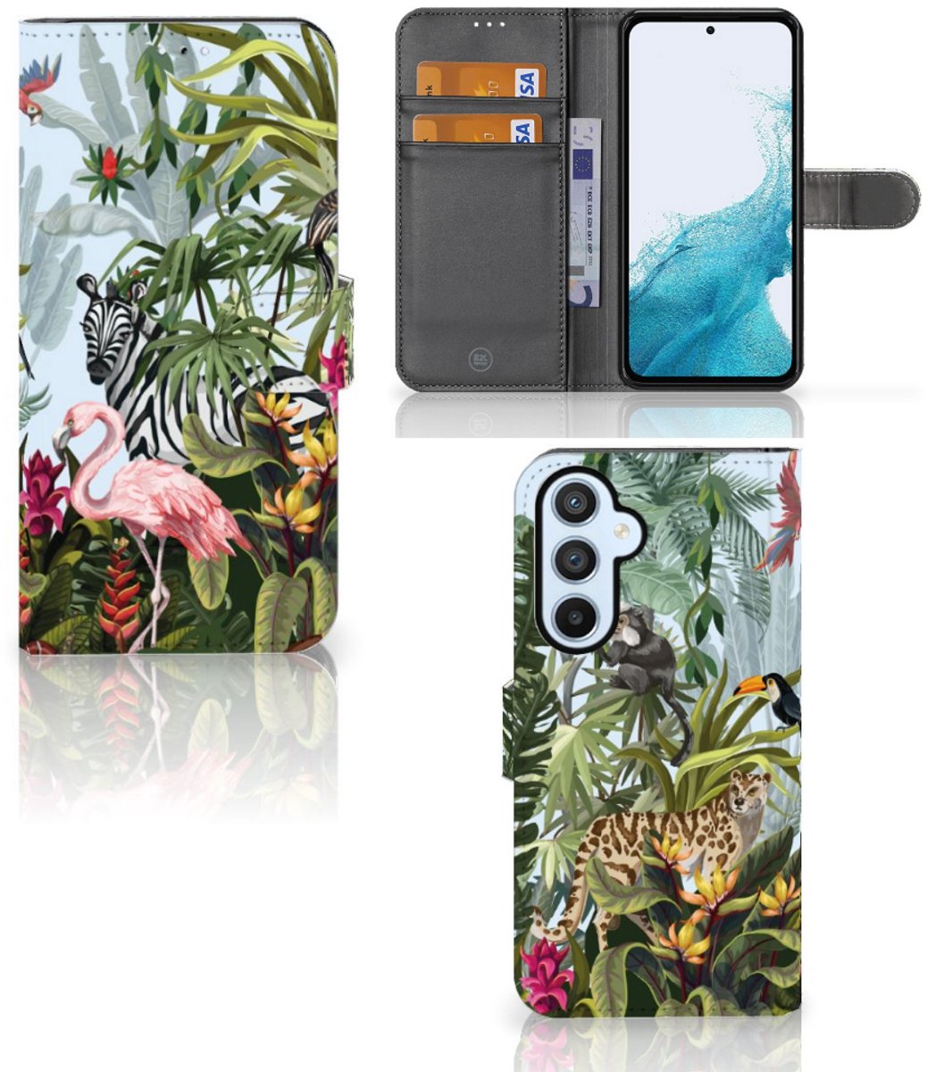 Telefoonhoesje met Pasjes voor Samsung Galaxy A54 5G Jungle