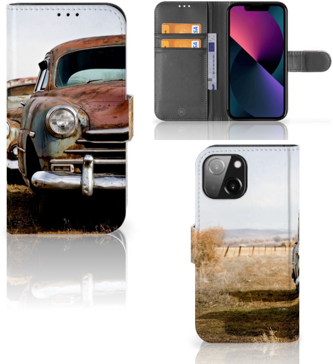 iPhone 13 Mini Telefoonhoesje met foto Vintage Auto