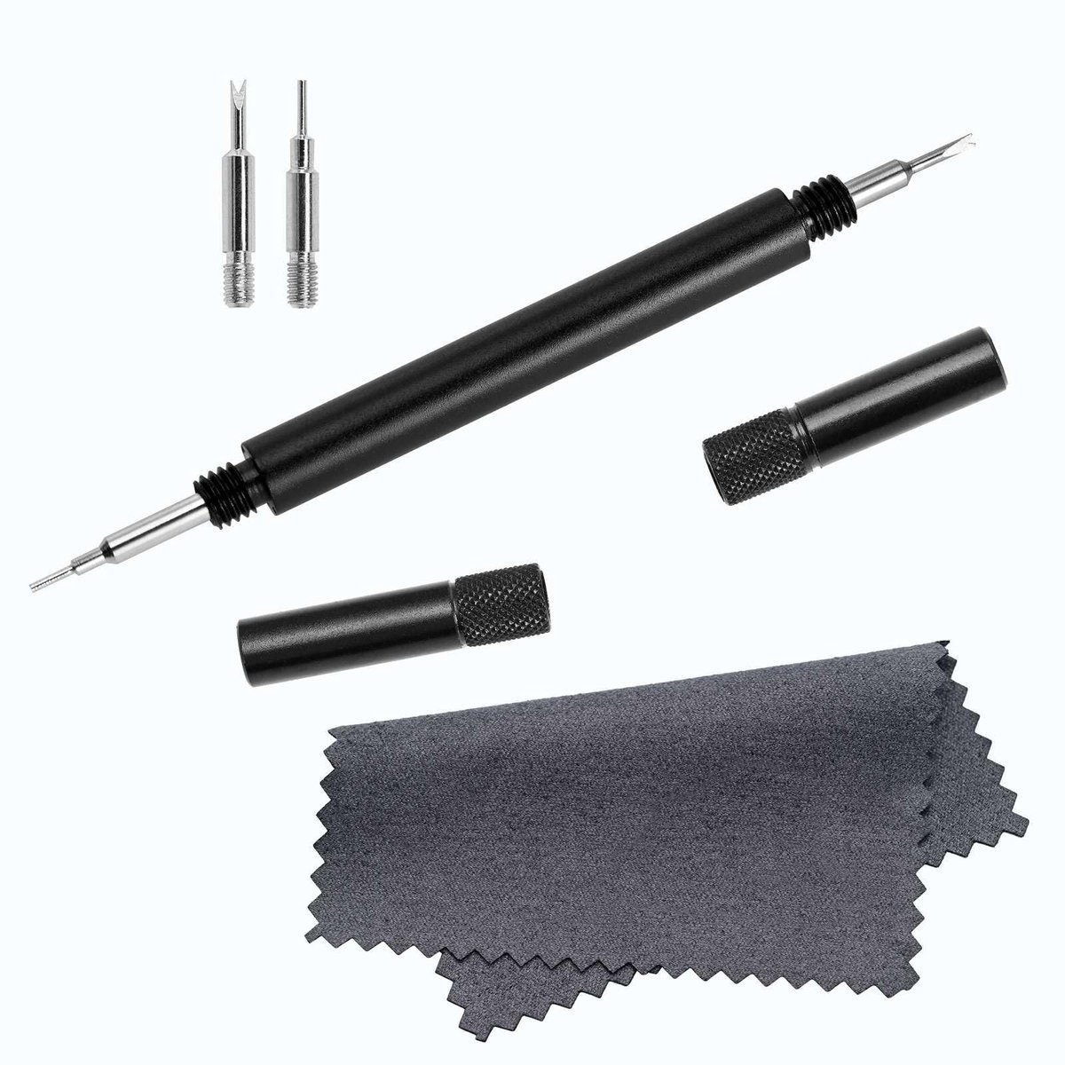 Cosensi - Watch Band Tool Kit - Verwijderen en Vervangen - Inclusief Polijstdoek - Stalen Vork - Voor Horloges