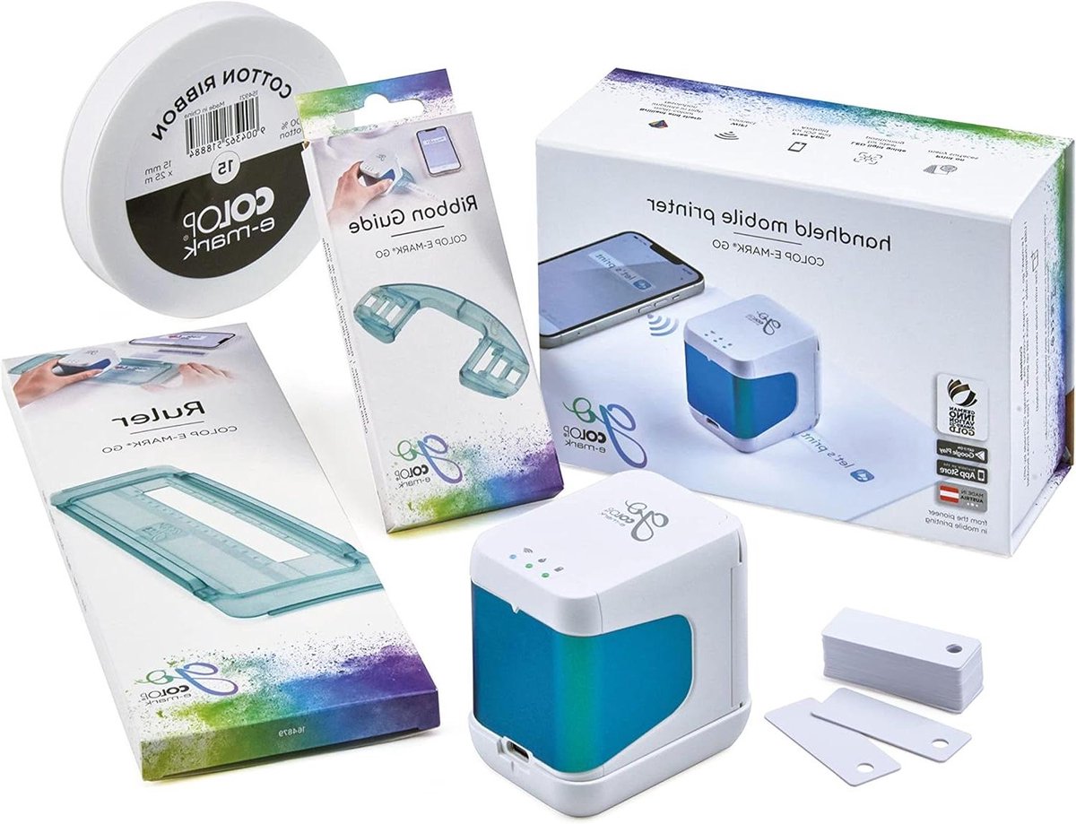 Mobiele Printer - Etiketten Printer - Decoreren en Personaliseren - Duits Innovatieprijs Goud - Compact en Draagbaar - Wit