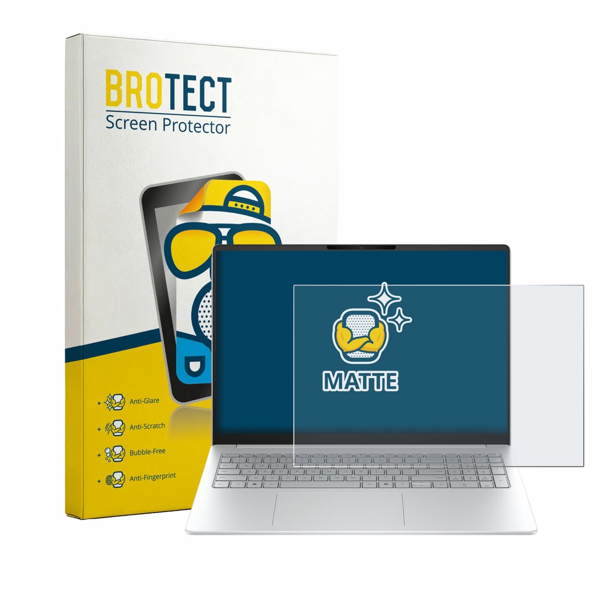 BROTECT - Screenprotector voor HP OmniBook 3 16 16-bw0750ng - Folie Beschermfolie matte