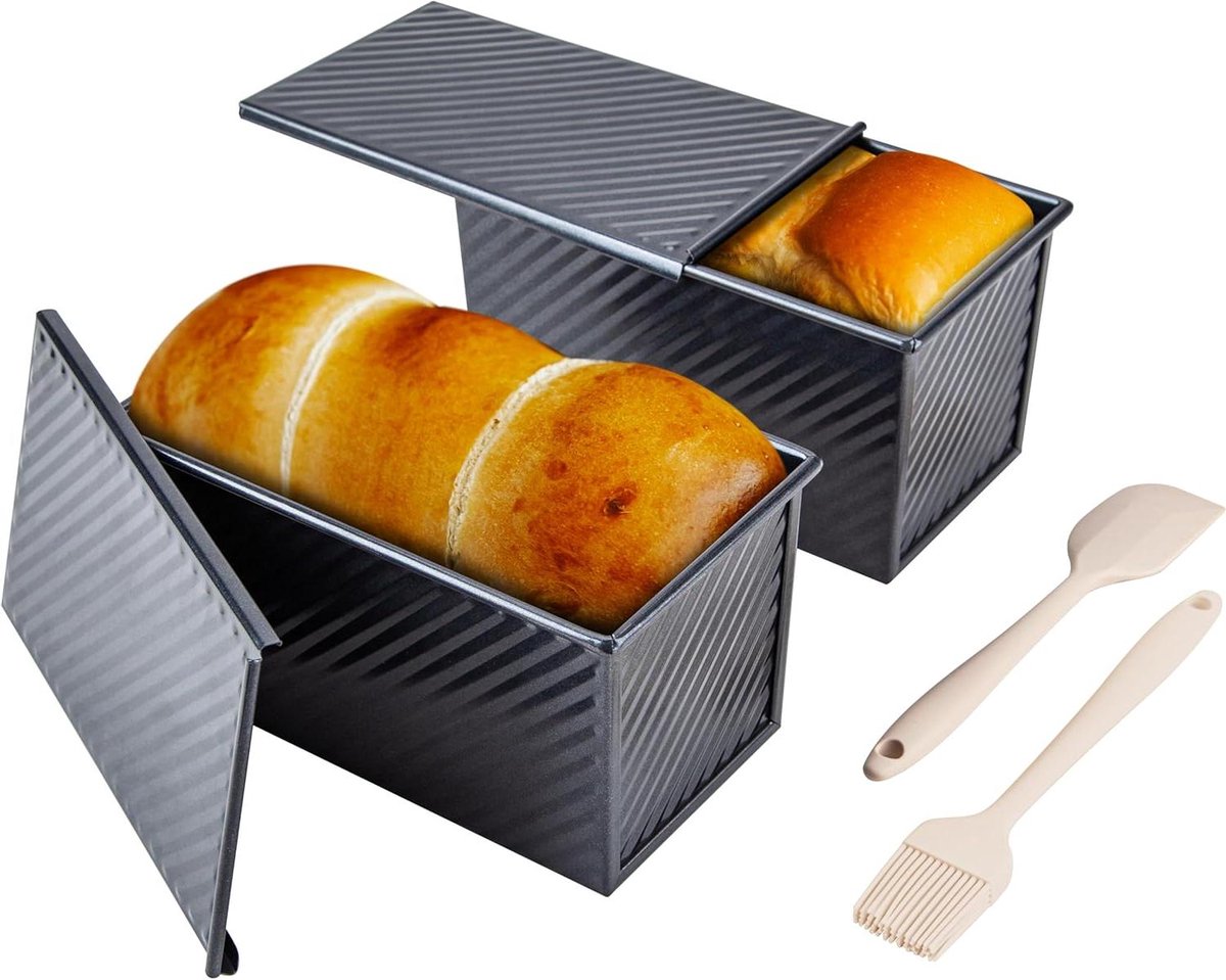 Broodpan met deksel - Bakvorm brood - Brood bakken thuis - Uniek ventilatieontwerp - 213 x 119 x 104 cm