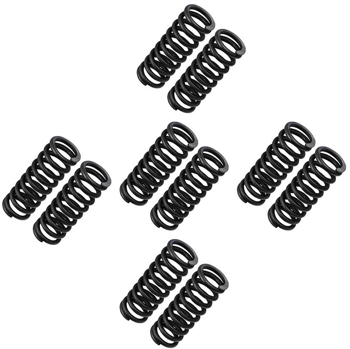 Drukveer Set - Trekveren Industriële - Machine Onderhoud - Verenstaal 65Mn - 2x20x50mm - Zilverkleurig