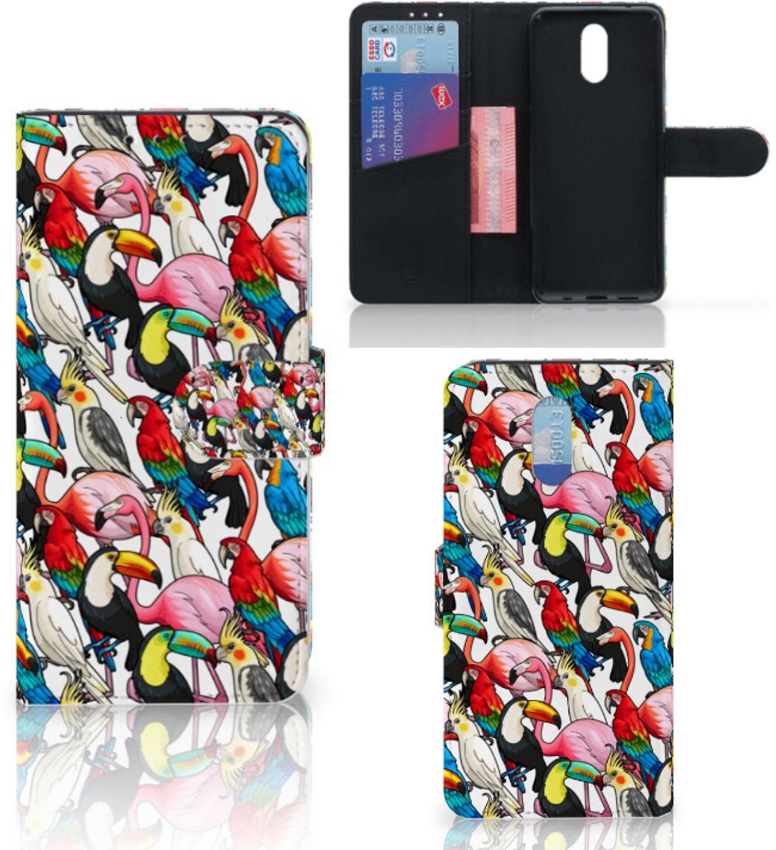 Nokia 2.3 Telefoonhoesje met Pasjes Birds