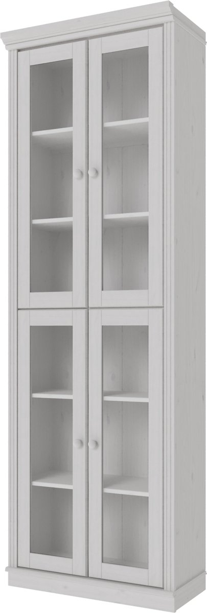 Notio Living Anita- Boekenkast Glazen Deuren 4 pcs WL wit