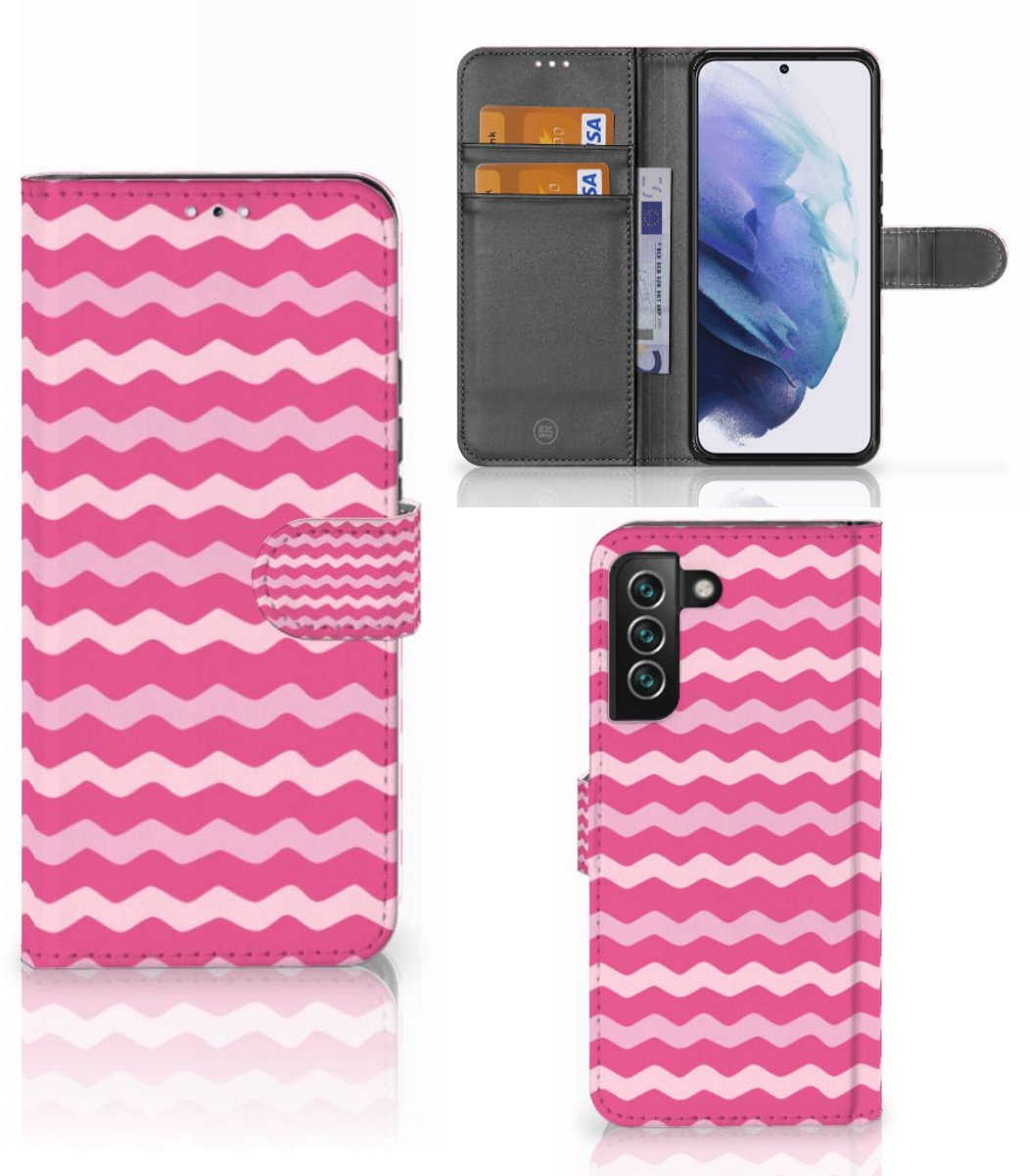 Samsung Galaxy S22 Plus Telefoon Hoesje Waves Pink